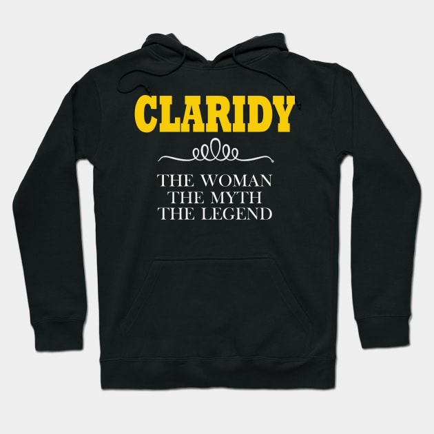 CLARIDY The Woman The Myth The Legend Hoodie by Thai Quang